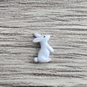 🦉HTF White Bunny Charm